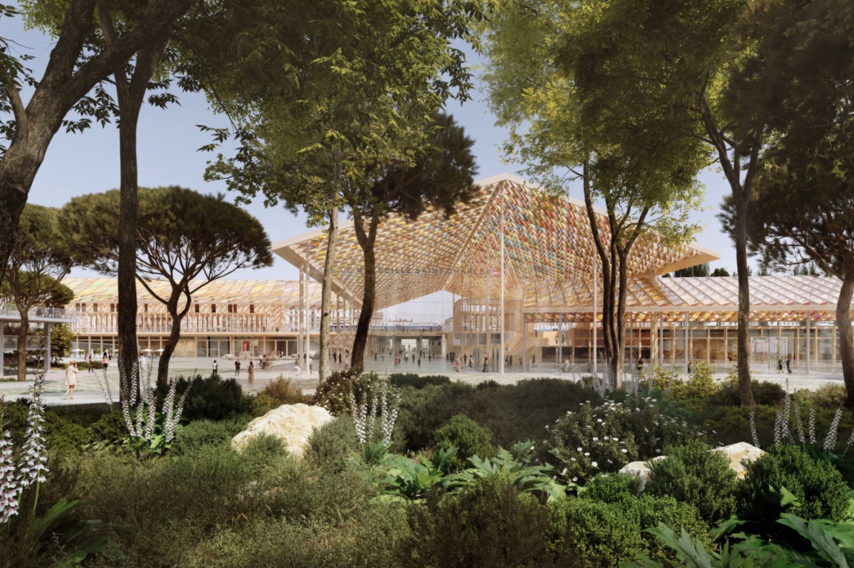 La future gare Sainnt-Charles, à Marseille. © AREP / Jeudi.Wang / Atelier Roberta